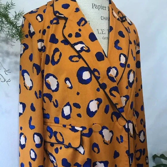 NWOT 3.1 Phillip Lim leopard print lightweight blazer top - Picture 7 of 12